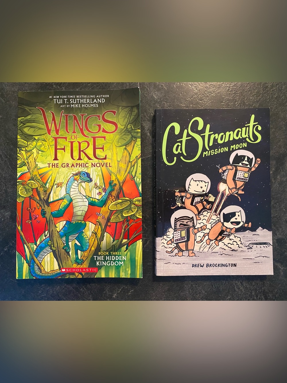 Wings of Fire and CatStronauts Graphic Novels- paperback
